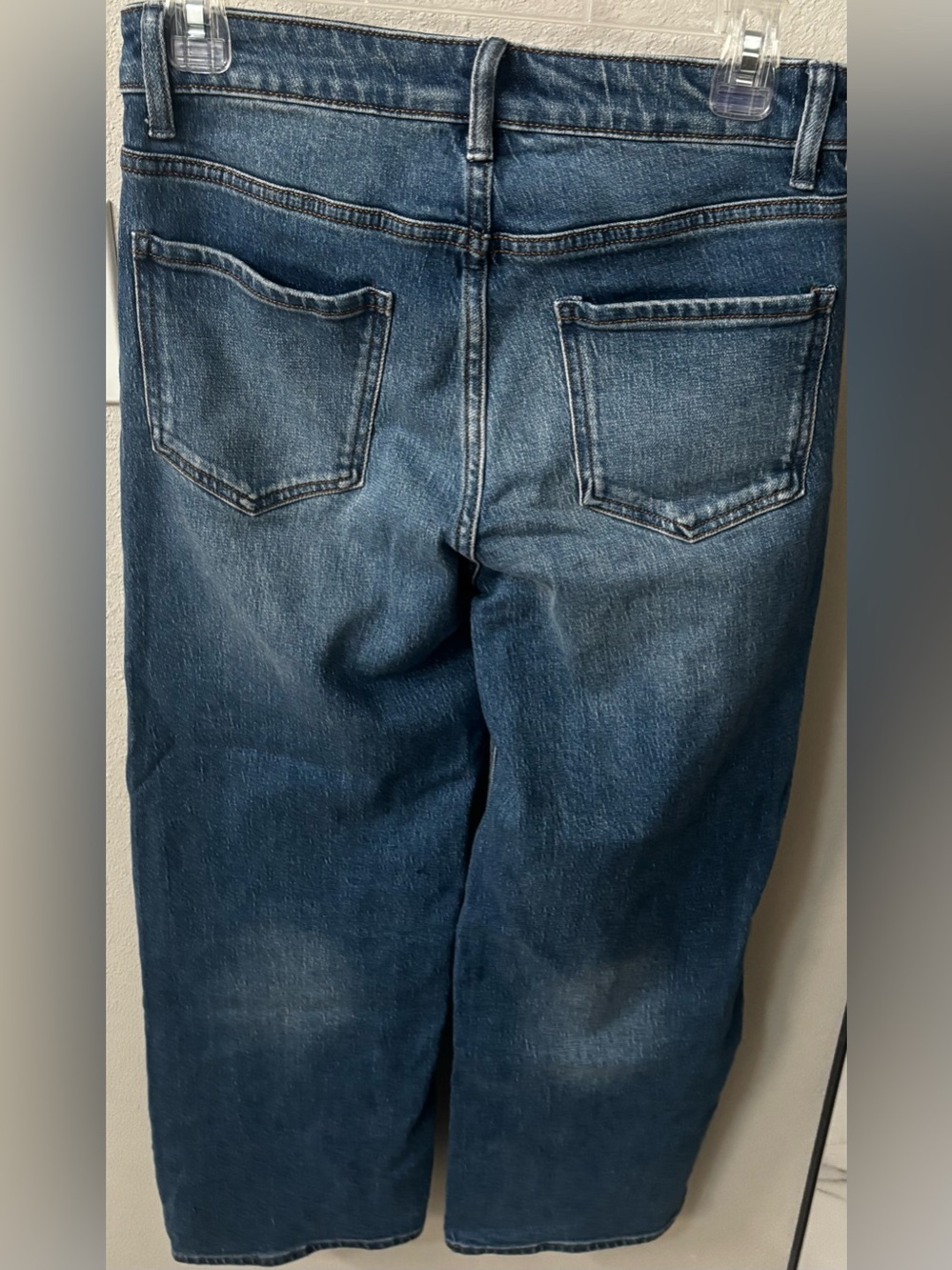 NWT Quince Bella Stretch Relaxed Straight Jeans Size 27 Atlantic Blue Preppy - Picture 6 of 12